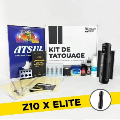 Kit tatouage Z10 X Elite - Machine sans fil à batterie