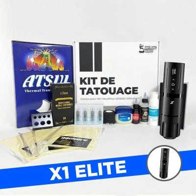 Kit tatouage X1 Elite - Machine sans fil à batterie