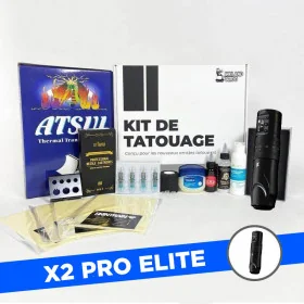 Kit tatouage X2 Pro Elite - Machine sans fil à batterie