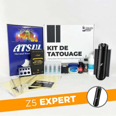 Kit tatouage Z5 Expert - Machine sans fil à batterie