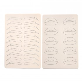 Peau Synthétique Recto/Verso Sourcil lèvre - 19x15.5x1.5cm