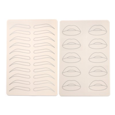 Peau Synthétique Recto/Verso Sourcil lèvre - 19x15.5x1.5cm