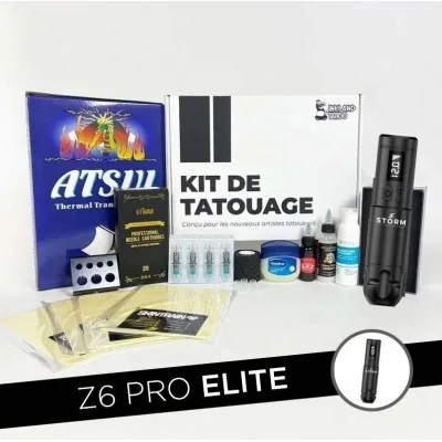 Kit tatouage Z6 Pro Elite - Machine sans fil à batterie
