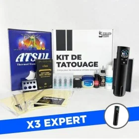 Kit tatouage X3 Expert - Machine sans fil à batterie