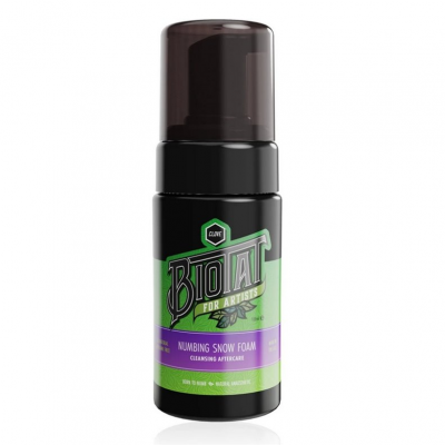 Mousse nettoyante anesthésiante Biotat Snow Foam