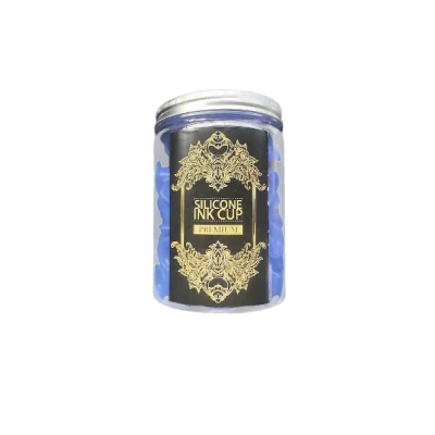 Cups Encre Silicone Premium - Bleu - 100 pcs