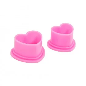 Capsules d'Encre Cup Cœur Rose (Pack de 100)